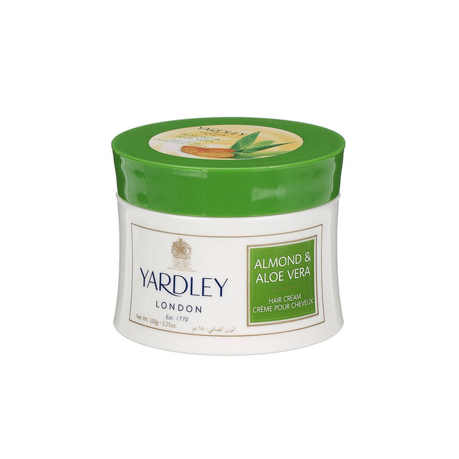 Yardley Almond & Aloe Vera – Hair Cream Treatment for Women, Nourishing, 150 g