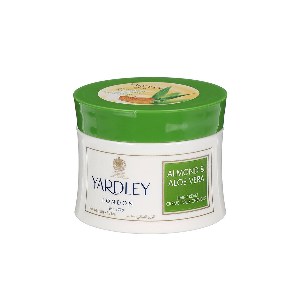 Yardley Almond & Aloe Vera – Hair Cream Treatment for Women, Nourishing, 150 g