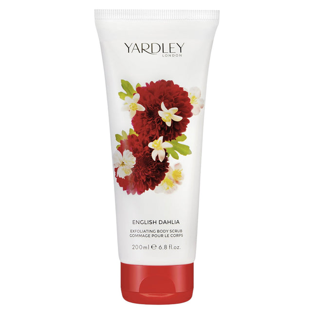 Yardley English Dahlia Exfoliating – Body Scrub for Women, 200 ml