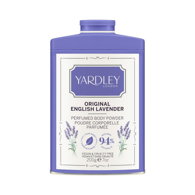 Yardley English Lavender Soothing – Body Powder for Women, 200 g