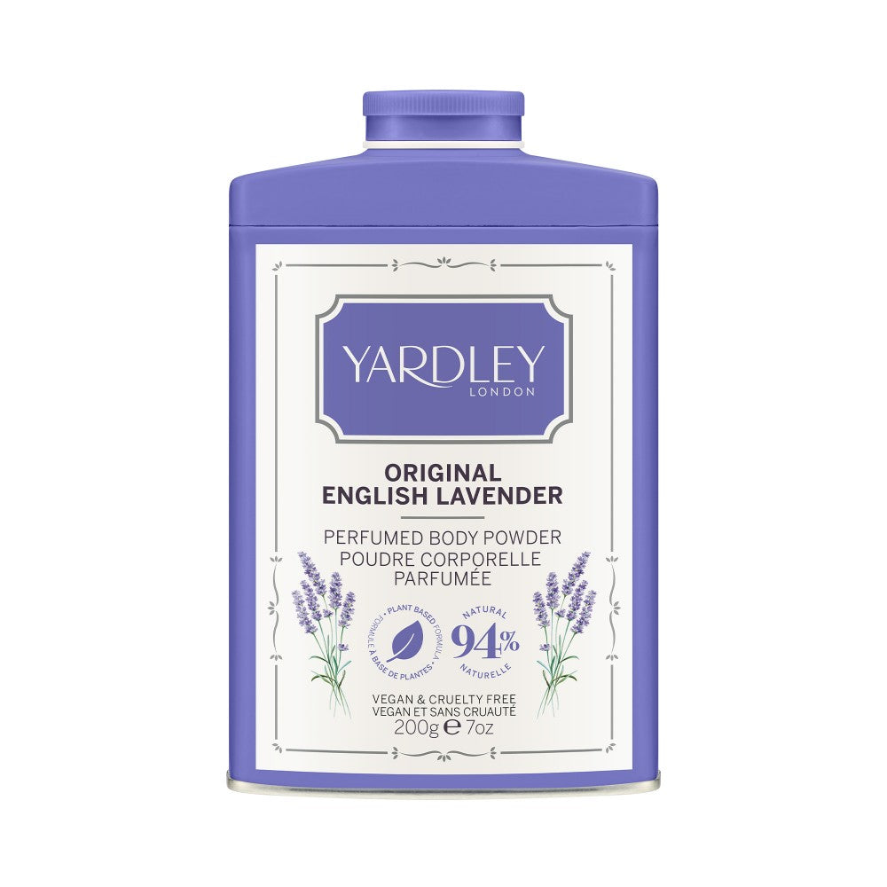 Yardley English Lavender Soothing – Body Powder for Women, 200 g