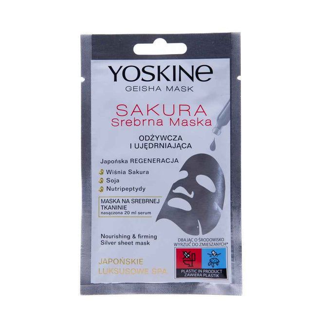 Yoskine Geisha Sakura Firming – Sheet Mask for Women, Face, 20 ml