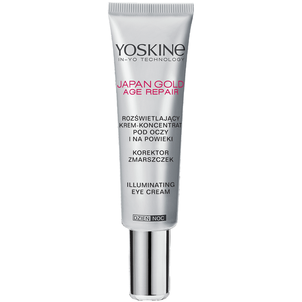 Yoskine Japan Gold Illuminating Day & Night – Eye Cream for Women, 15 ml