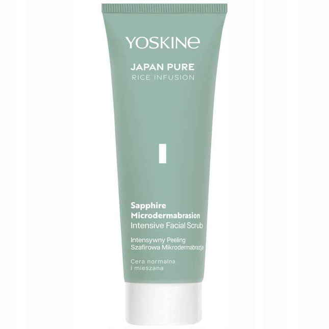 Yoskine Japan Pure Sapphire Microdermabrasion Exfoliating – Cleansing Scrub for Women, Face, 75 ml