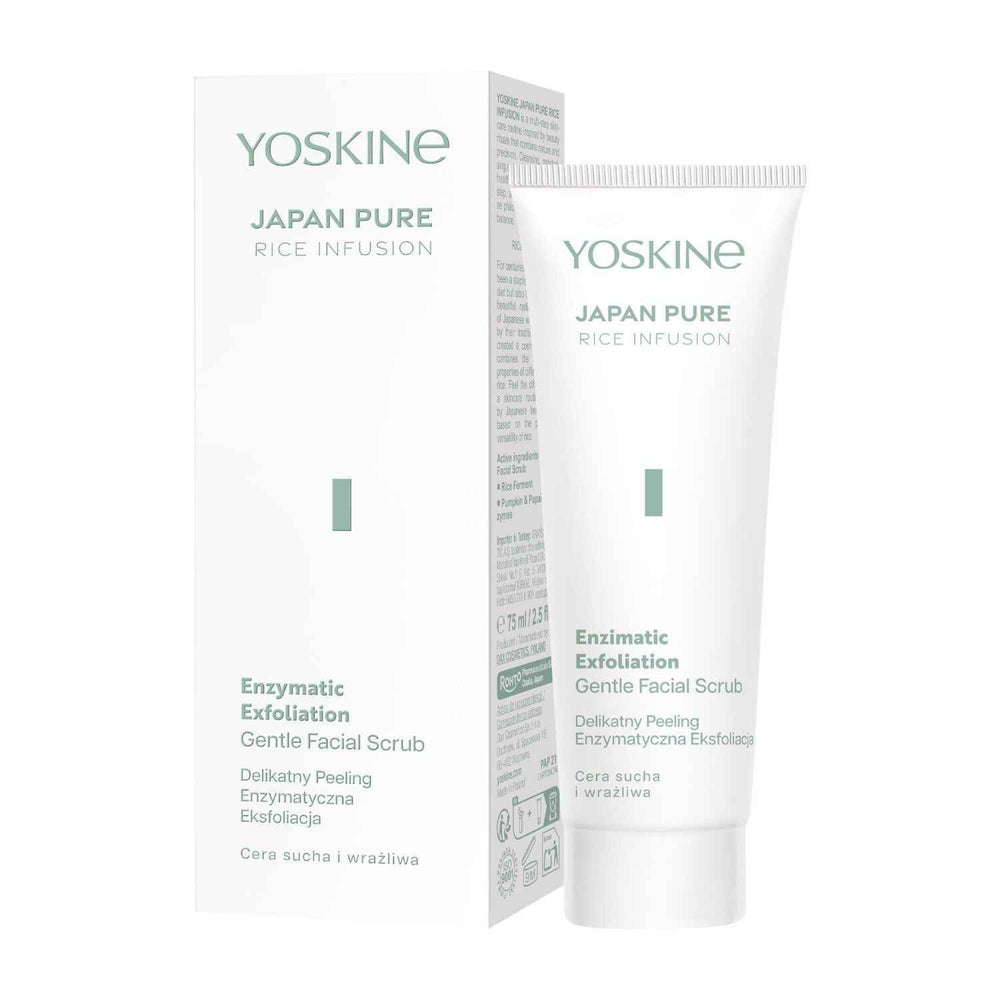 Yoskine Japan Pure Rice Infusion – Exfoliating Scrub for Women, 75 ml