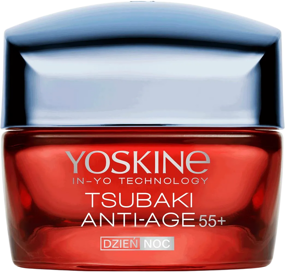 Yoskine Tsubaki 55+ Anti-Aging Day & Night – Cream for Women, Face, 50 ml