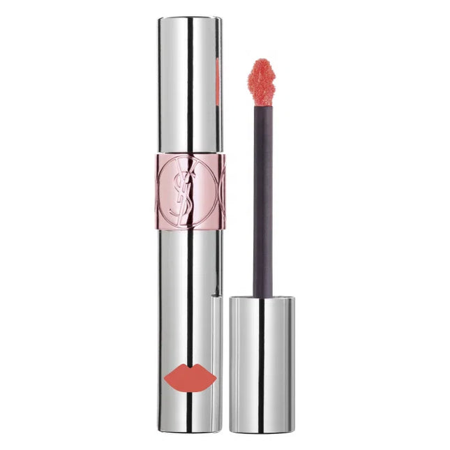 Yves Saint Laurent Volupte Liquid Colour Balm Lasting Care – Lip Balm for Women, 5, Watch Me Orange, 6 ml